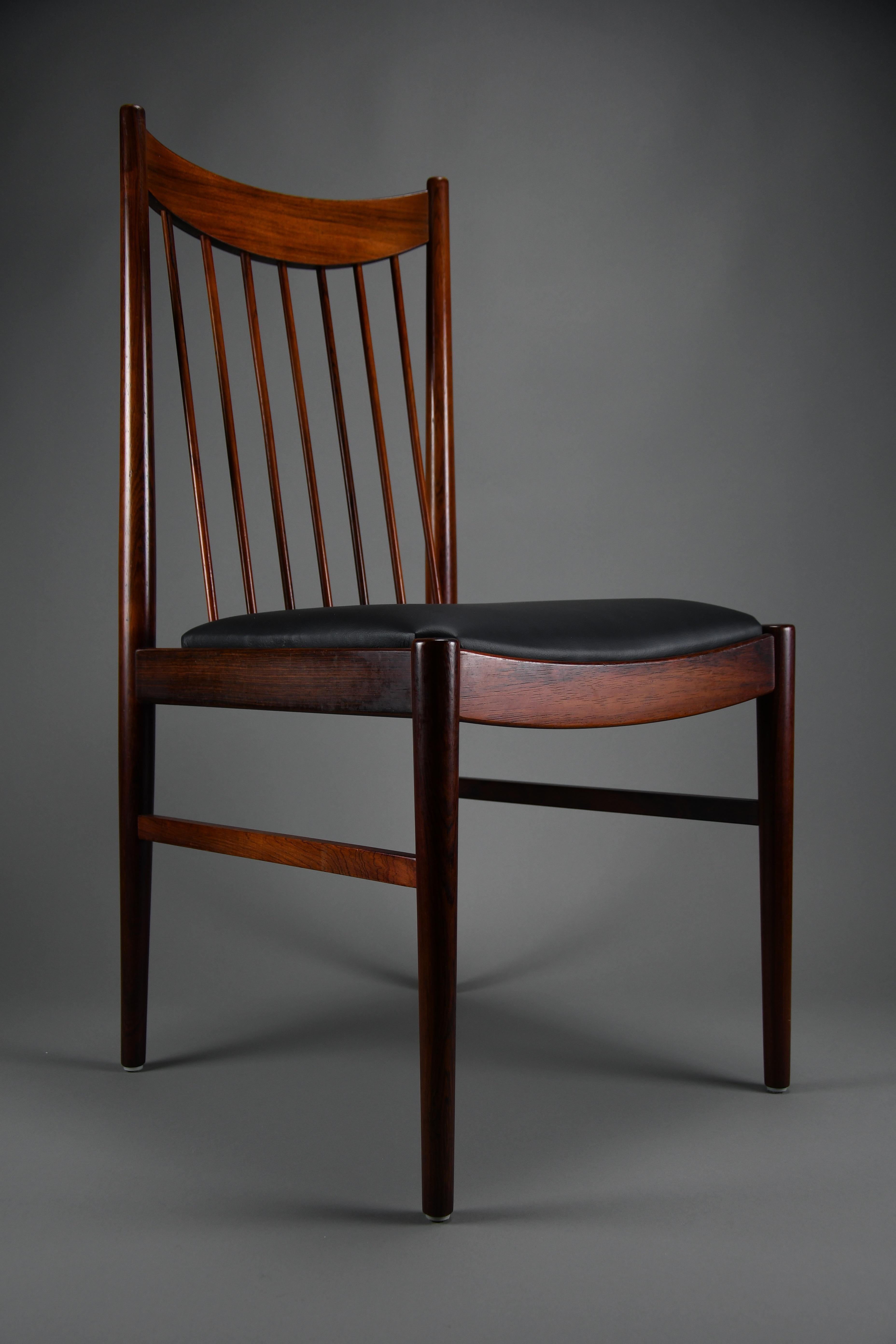Set of Four Model 422 Dining Chairs by Helge Sibast, Denmark, 1960s Danés en venta