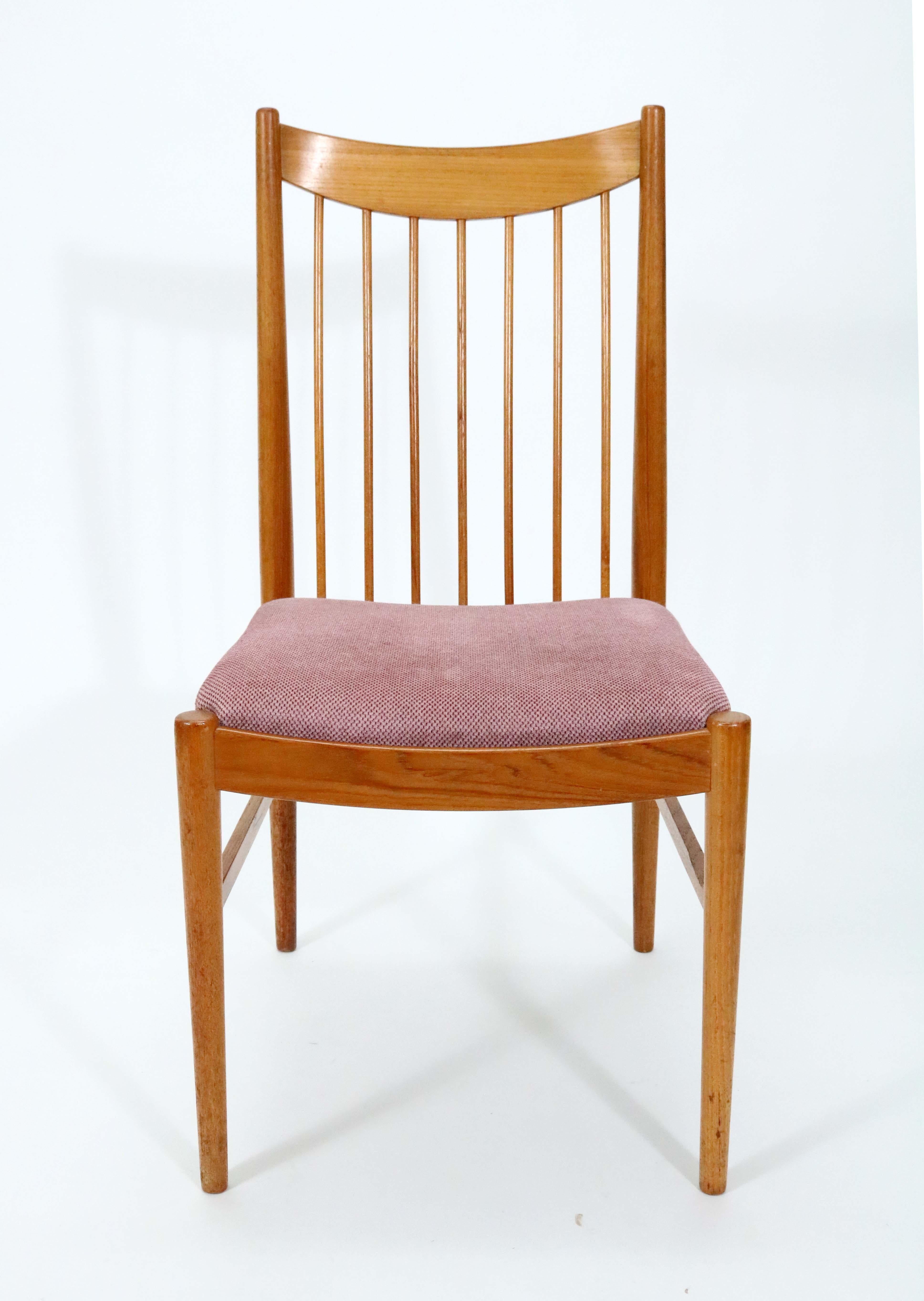 Set of Four Model 422 Teak Dining Chairs by Arne Vodder for Sibast In Good Condition In Littleton, CO