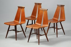 Set of Four Model 441 Dining Chairs in Teak by Risto Halme for Isku, 1960s