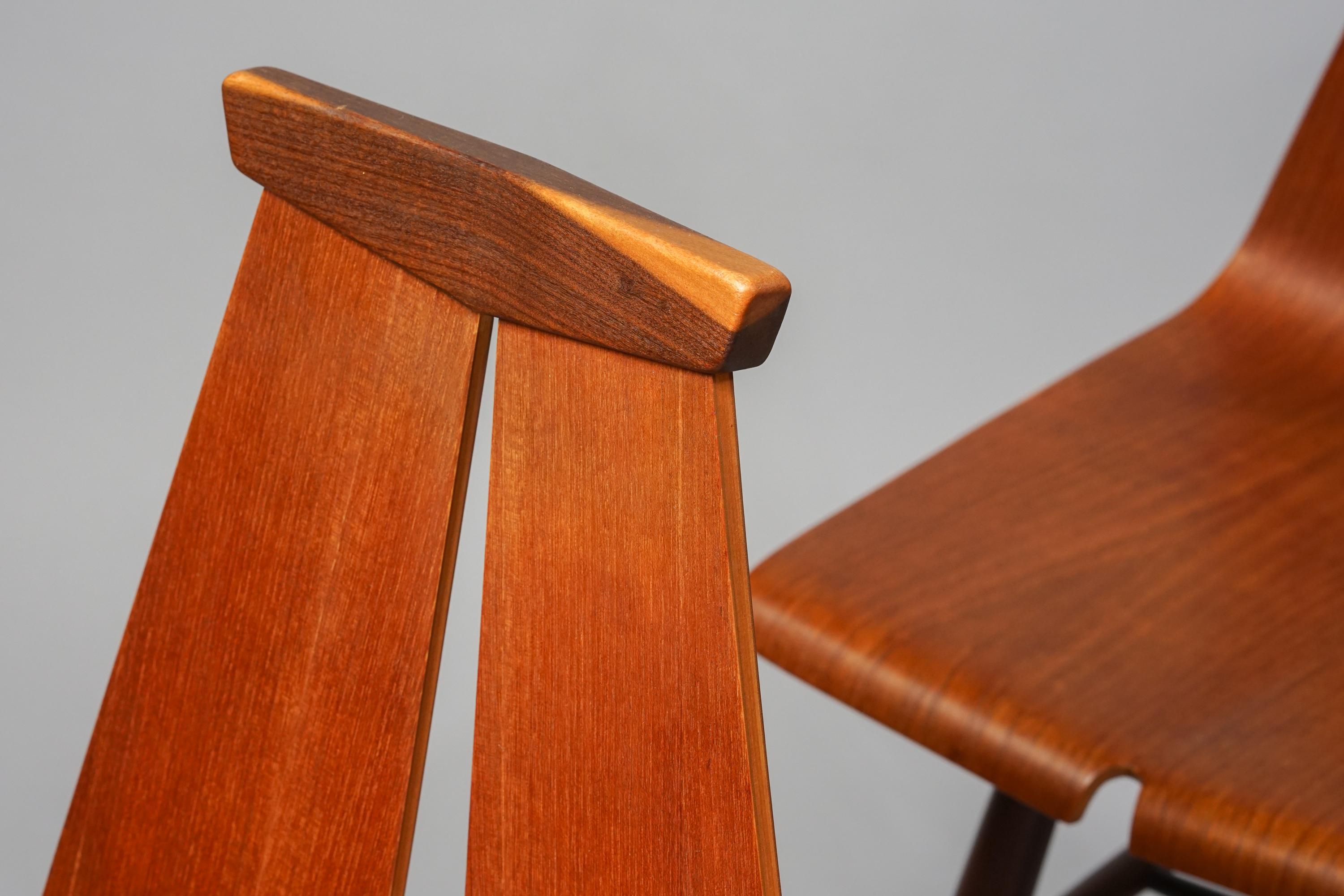 Set of Four Model 441 Dining Chairs in Teak by Risto Halme for Isku, 1960s In Good Condition In Helsinki, FI