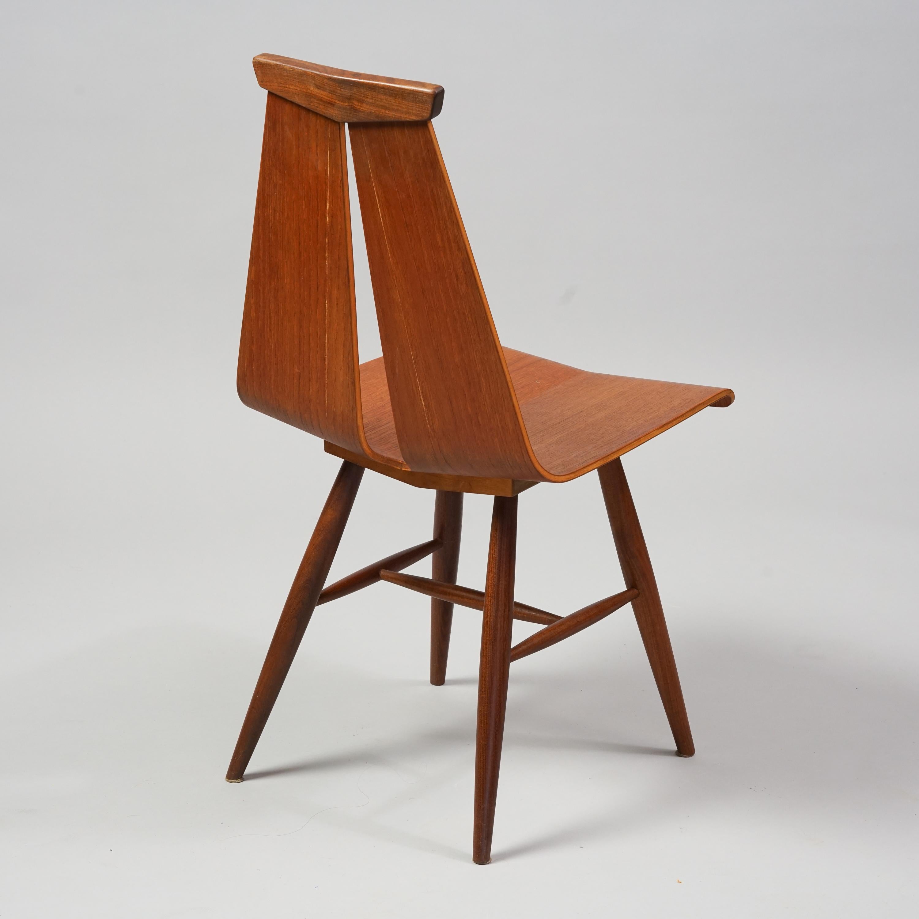 Set of Four Model 441 Dining Chairs in Teak by Risto Halme for Isku, 1960s 1