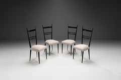 Set of Four Model "689" High-Back Beech Chairs for Ligne Roset, France 1960s