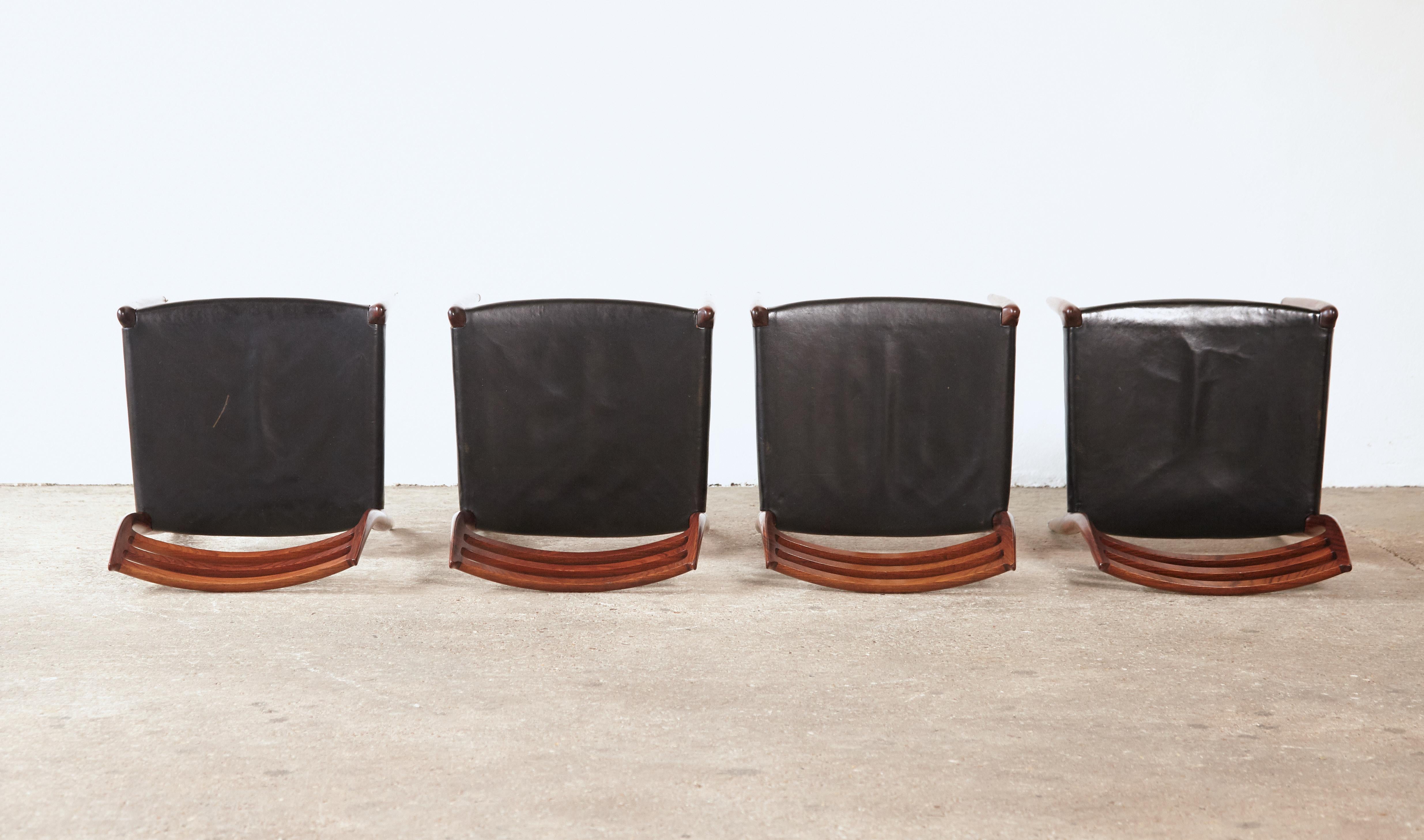 Set of Four Model 78 Rosewood Chairs by Niels O. Møller (Moller), Denmark, 1960s 5