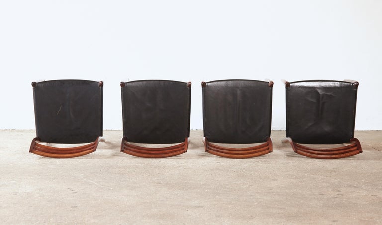 Set of Four Model 78 Rosewood Chairs by Niels O. Møller (Moller), Denmark, 1960s For Sale 5