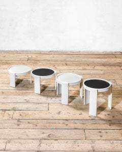 Vierer-Set ineinandersteckbarer Couchtische Modell 780 von Gianfranco Frattini für Cassina