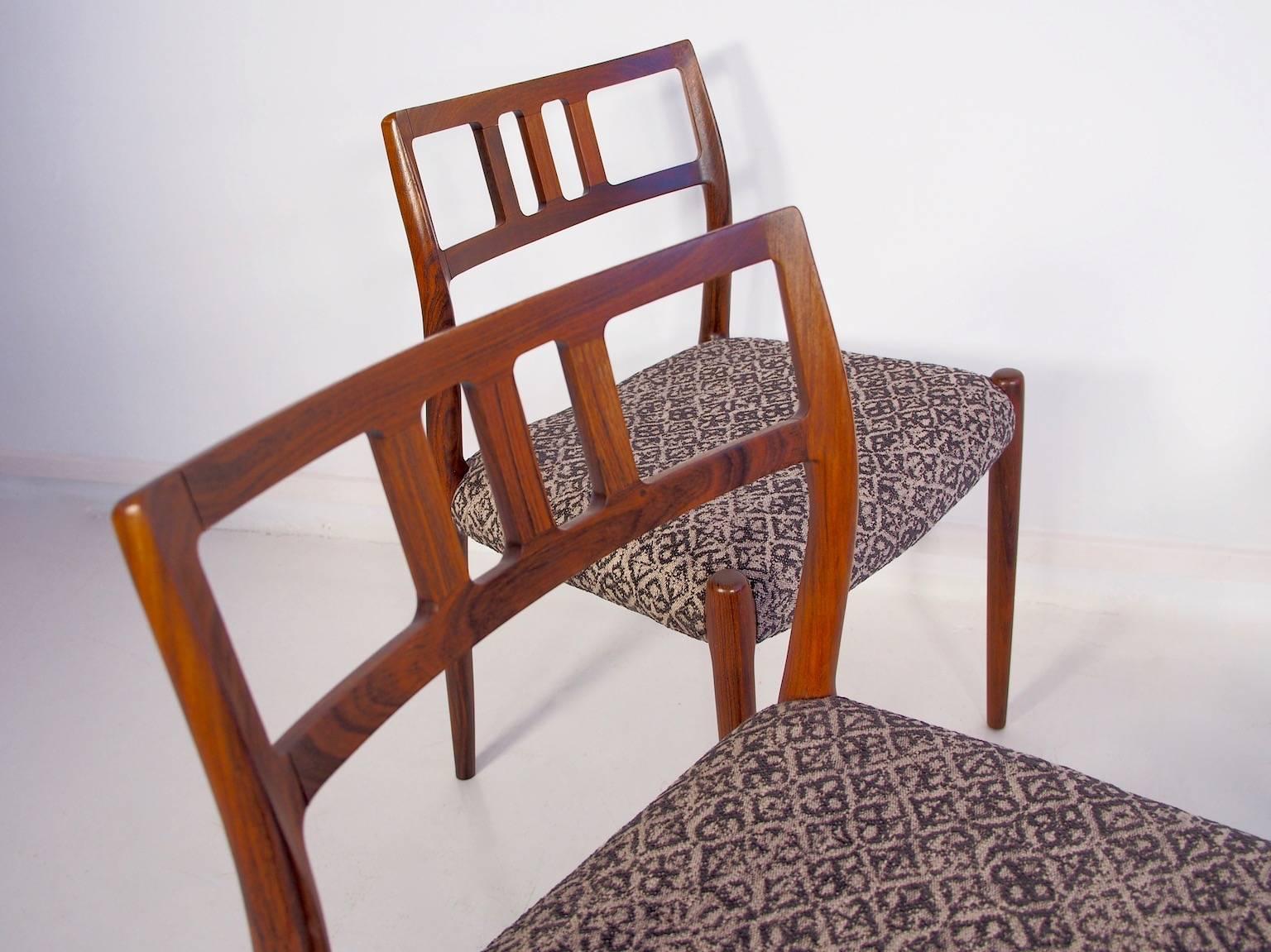 Set of Four Model 79 Chairs by Niels Otto Moller In Good Condition In Madrid, ES