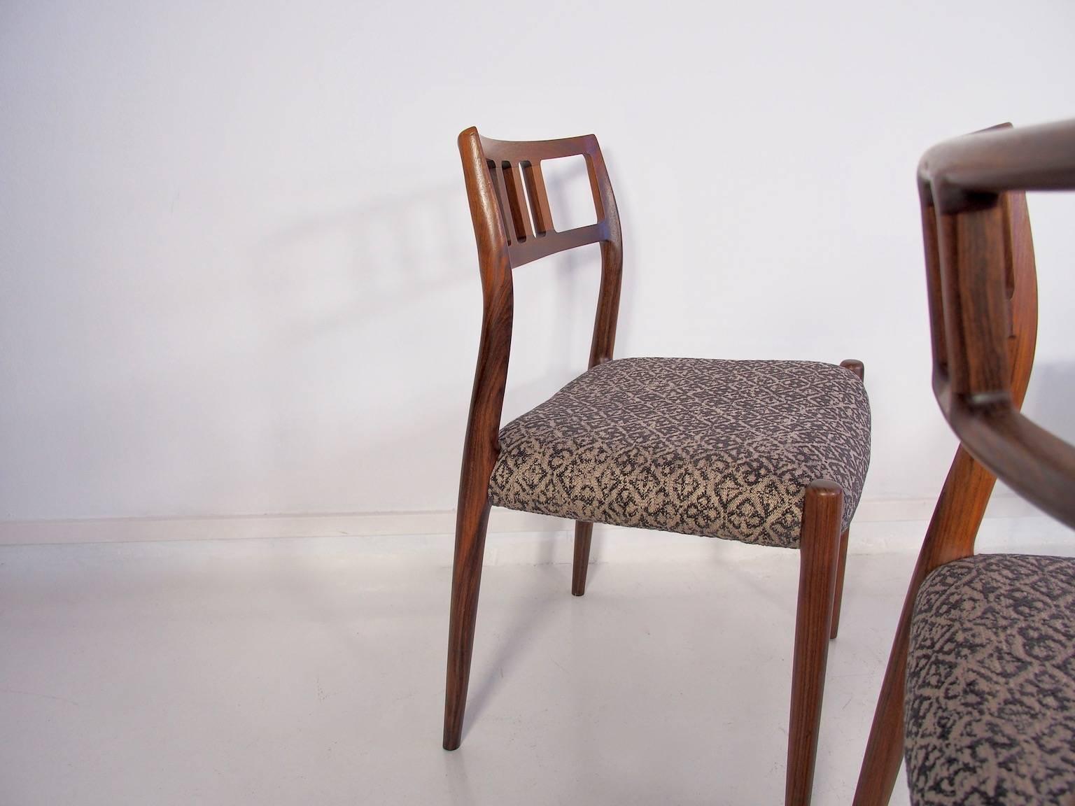 Set of Four Model 79 Chairs by Niels Otto Moller 1