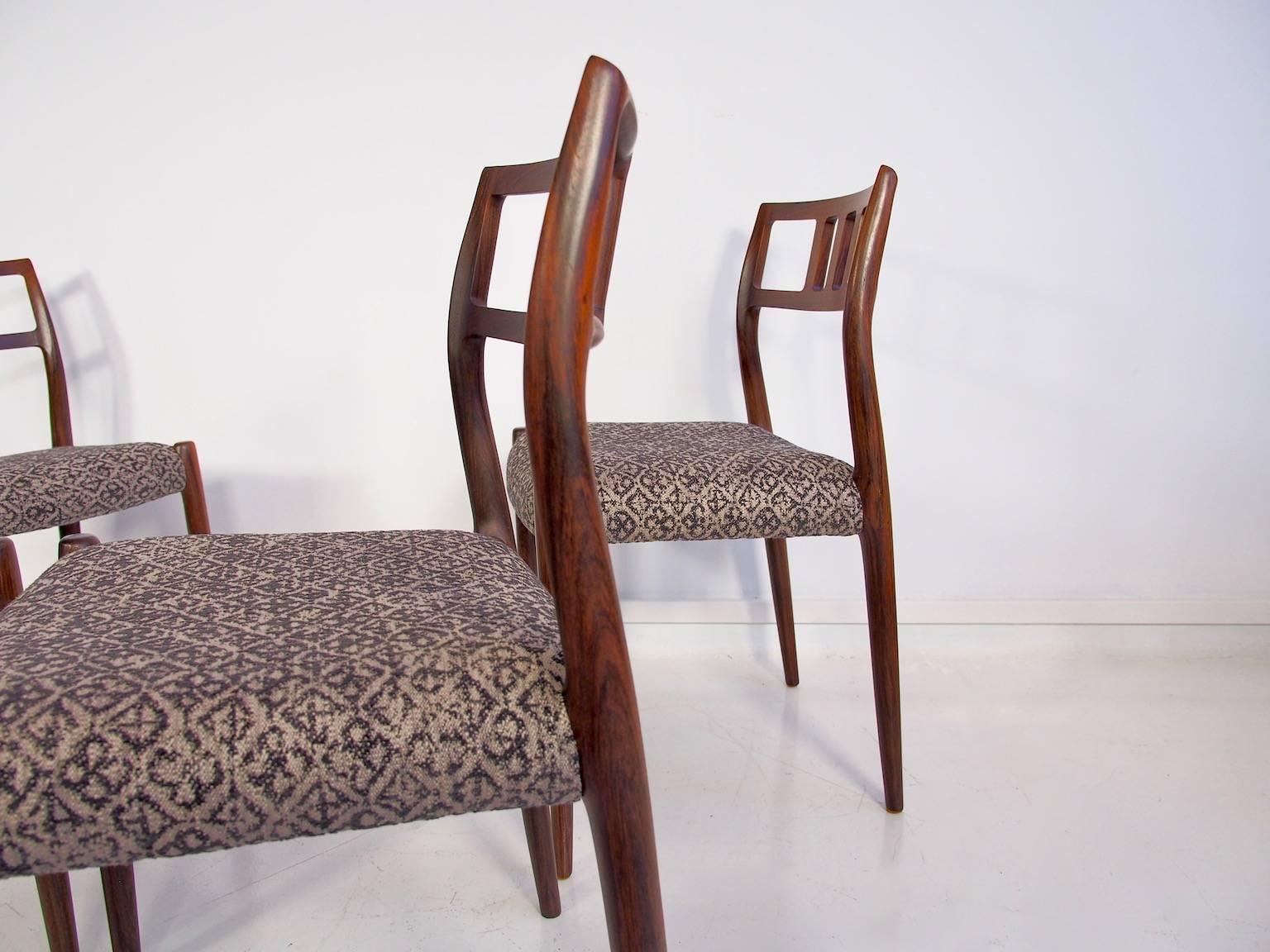 Set of Four Model 79 Chairs by Niels Otto Moller 2