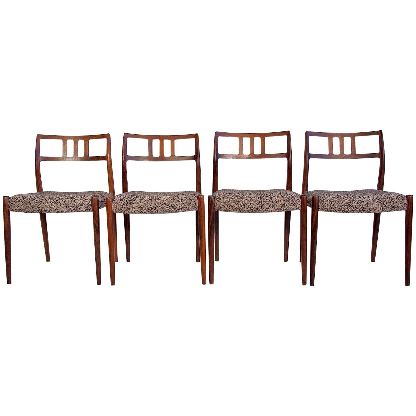 Set of Four Model 79 Chairs by Niels Otto Moller