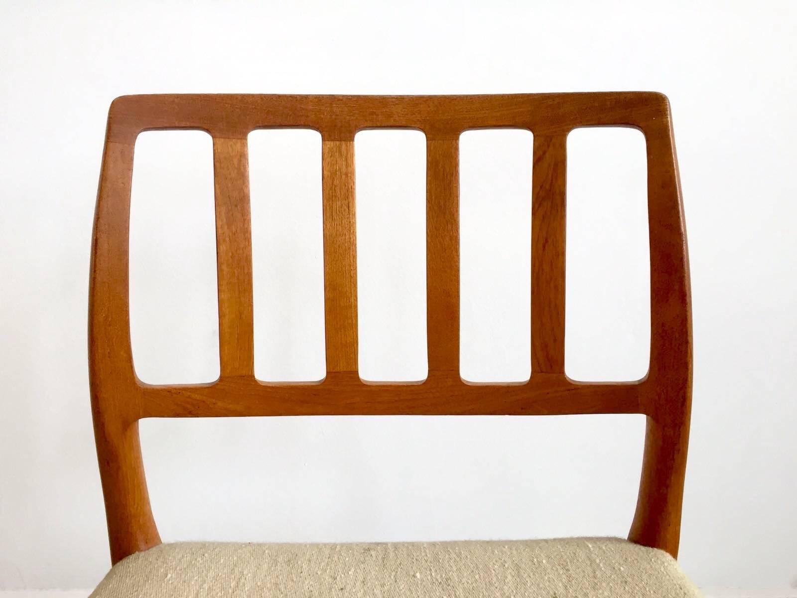 Set of Four Model 83 Niels Otto Møller Teak Chairs 3