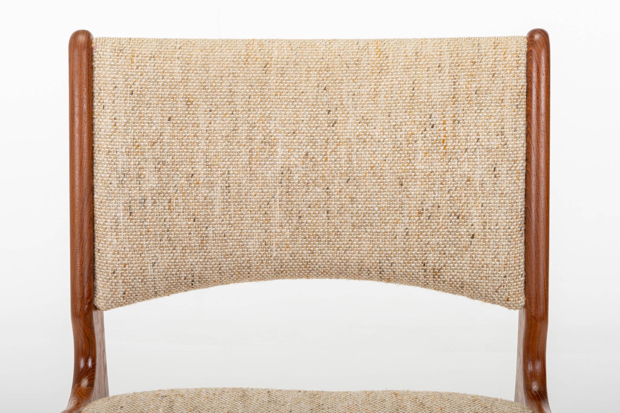 Set of four 'Model 89' dining chairs by Erik Buch for Anderstrup Møbelfabrik In Good Condition In Ranst, VAN