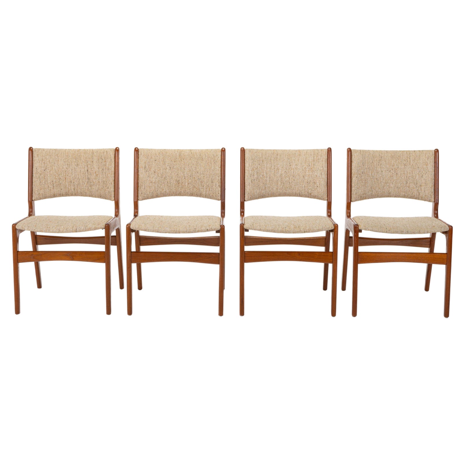 Set of four 'Model 89' dining chairs by Erik Buch for Anderstrup Møbelfabrik
