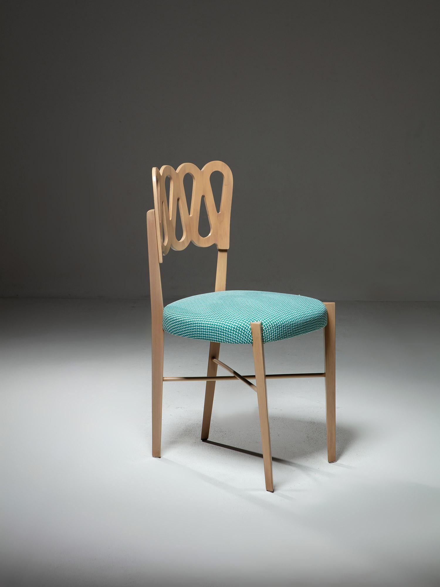 Set of Four Model 969 Chairs by Gio Ponti for Montina, Italy, 1970s 1