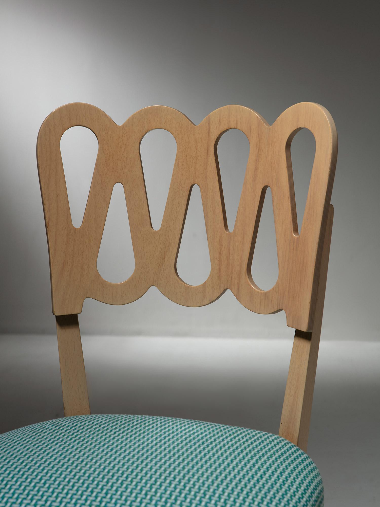 Set of Four Model 969 Chairs by Gio Ponti for Montina, Italy, 1970s 2