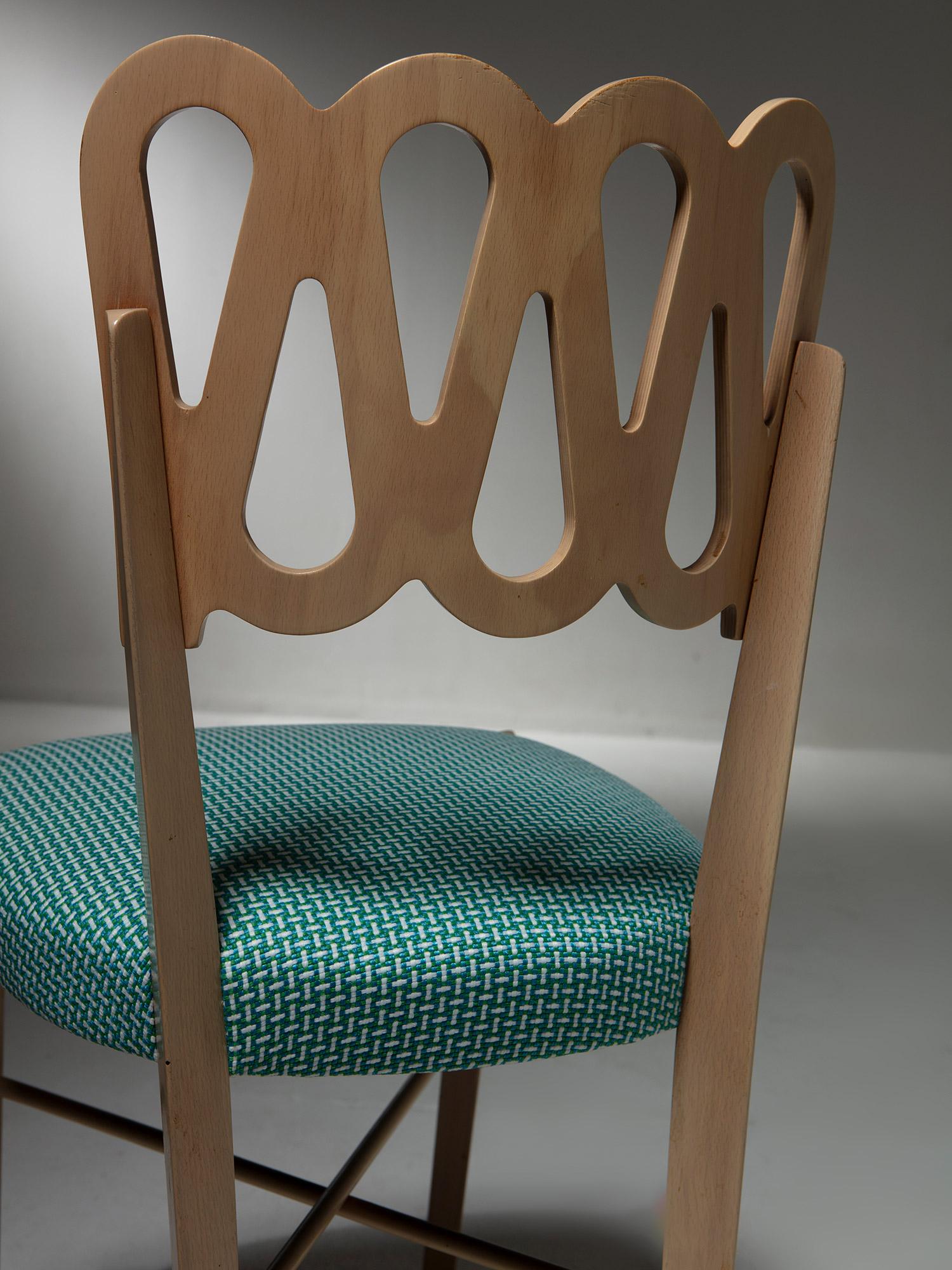 Set of Four Model 969 Chairs by Gio Ponti for Montina, Italy, 1970s 3