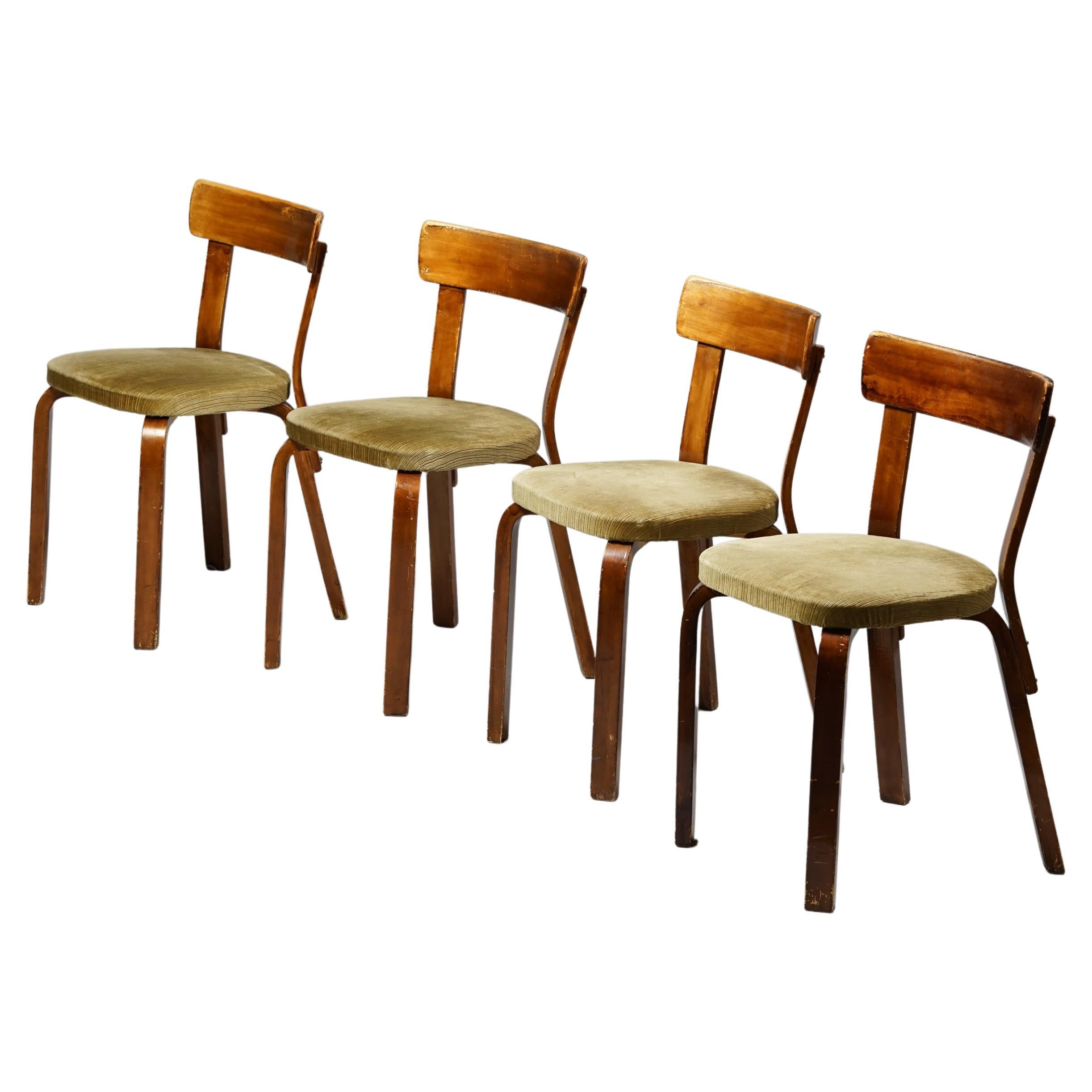 Set of Four Model Aalto 69 Chairs by Alvar Aalto, 1930s