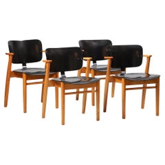 Set of Four Model Domus Chairs, Ilmari Tapiovaara, 1950s 