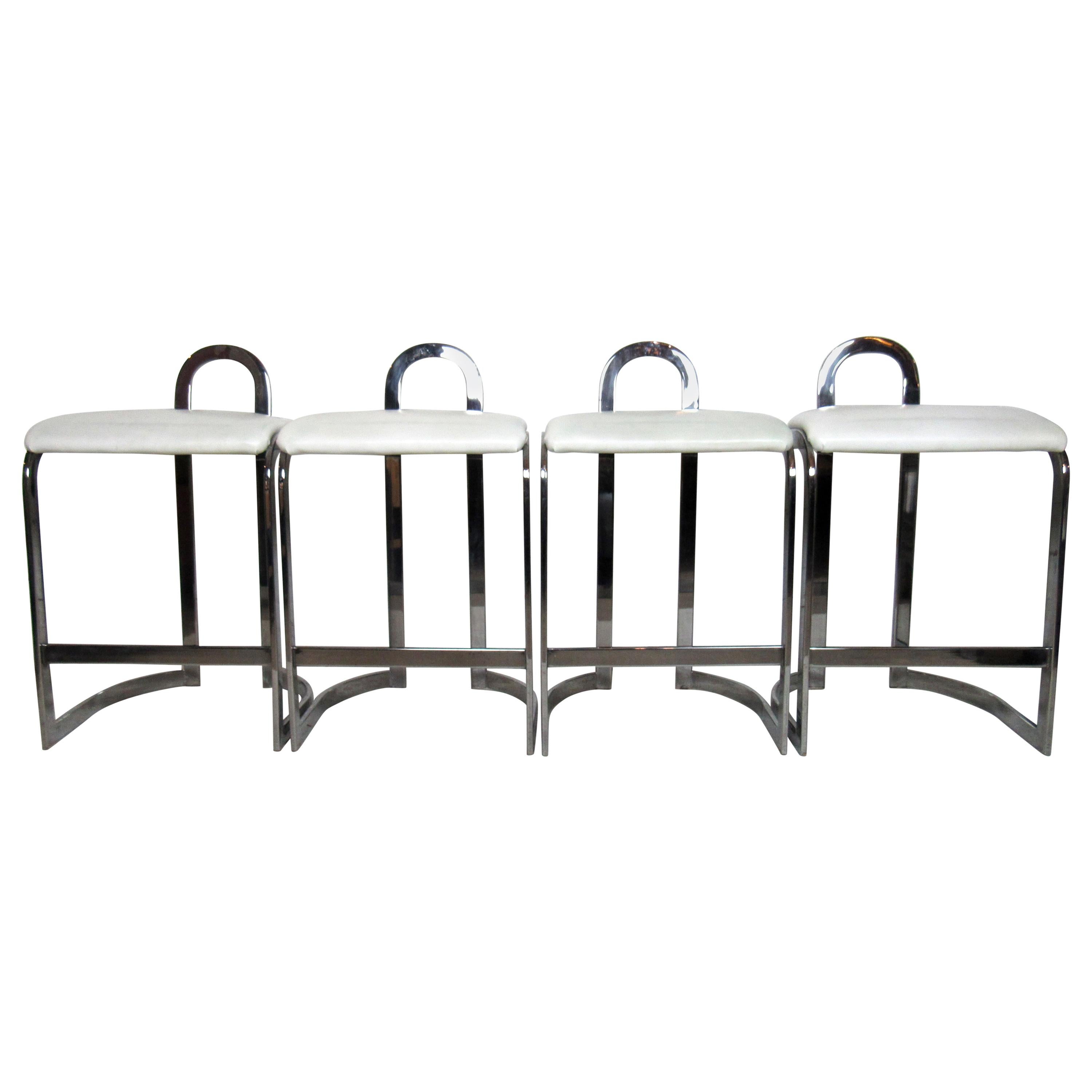 Set of Four Modern Style Counter Stools