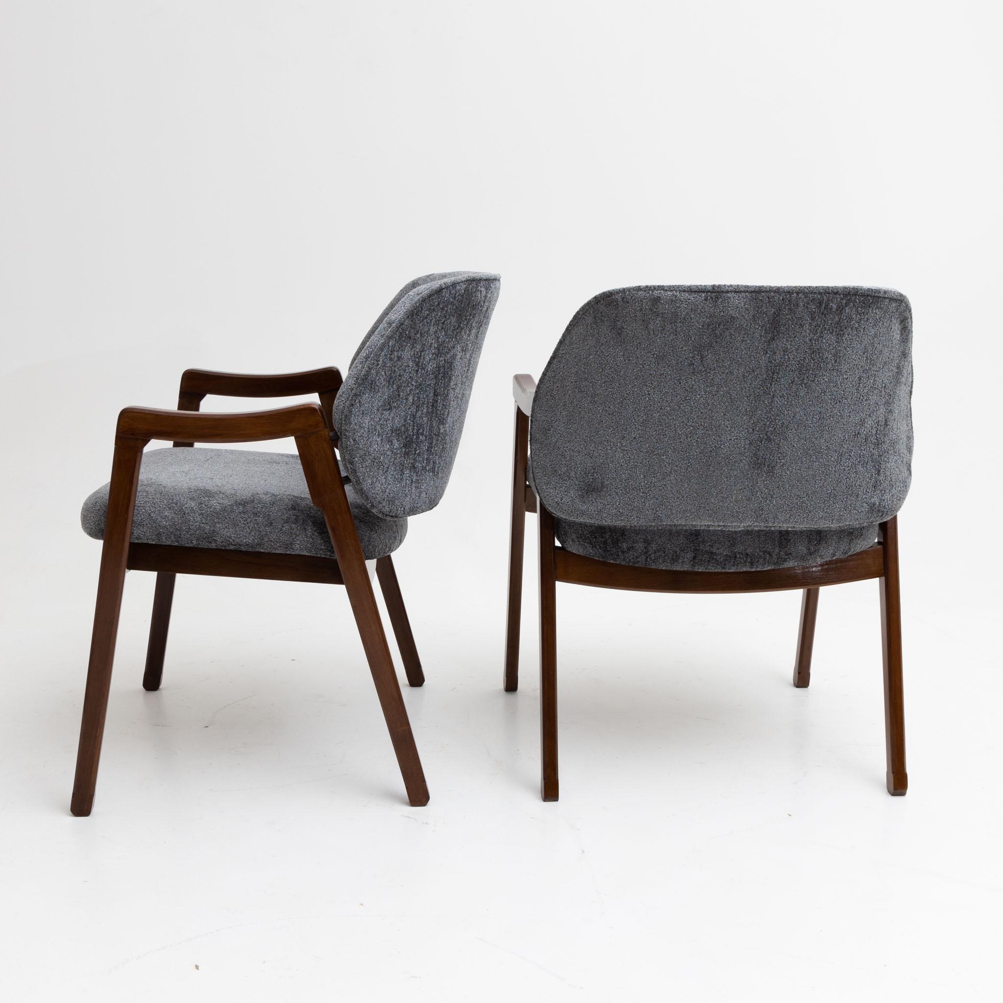 Mid-20th Century Set of Four Modernist Armchairs by Ico Parisi For Sale