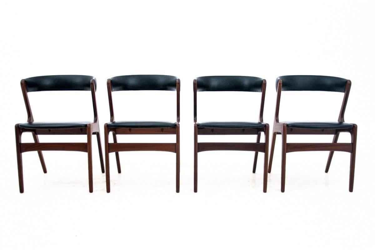 Set of Four Moel T21 Fire Chairs, Korup Stolefabrik, Denmark, 1960s For Sale 4