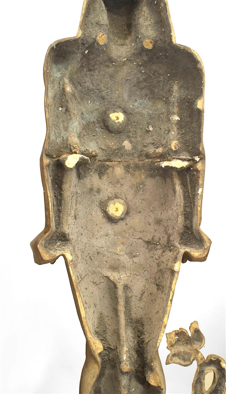 Set of Four Monumental 19th Century Egyptian Revival Statues For Sale