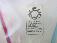 Set of Four Multicolor Murano Glass Wall Sconces by Leucos, Italy, 1970's.