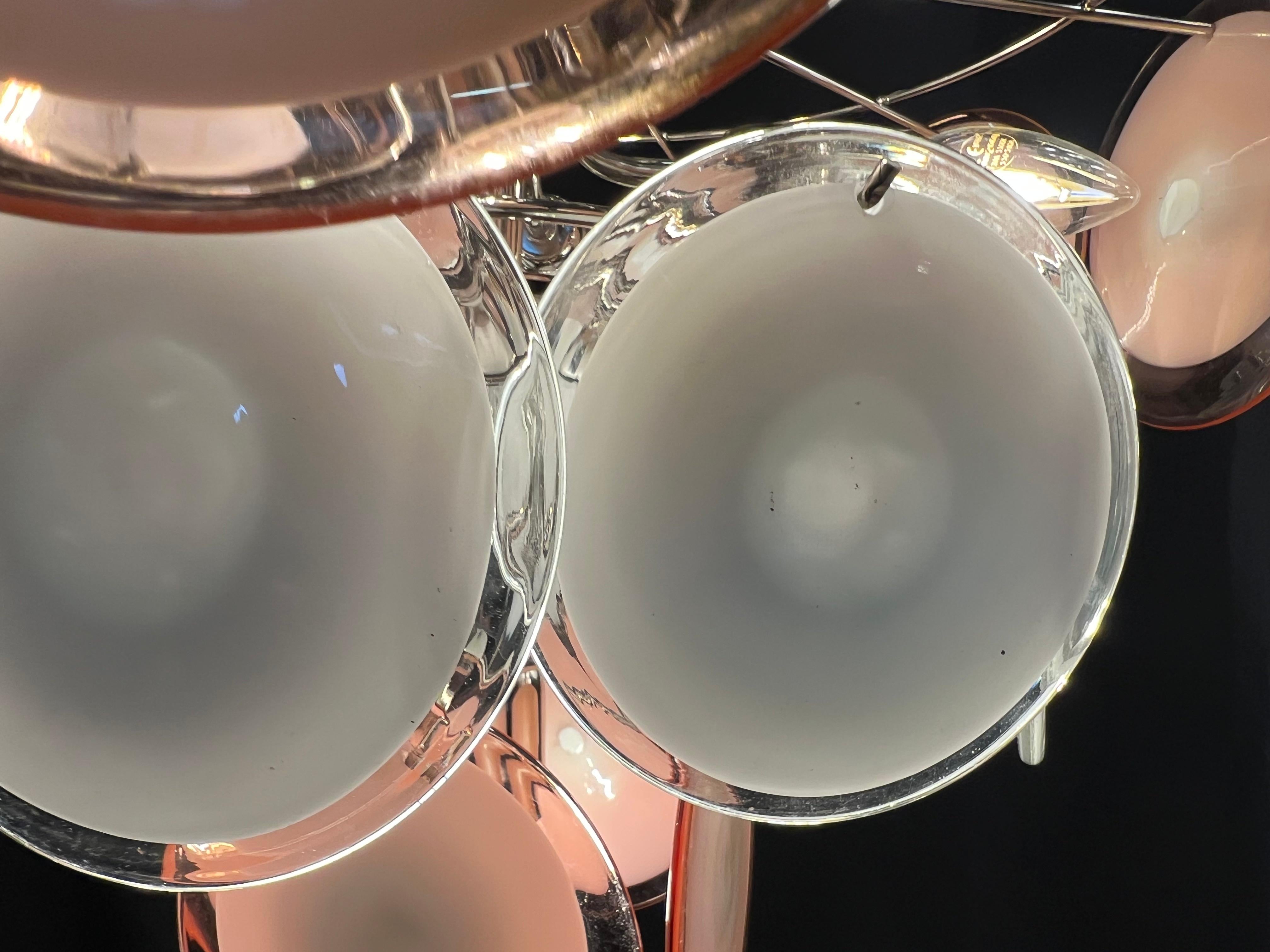 Set di quattro lampadari a disco di Murano in vendita 7