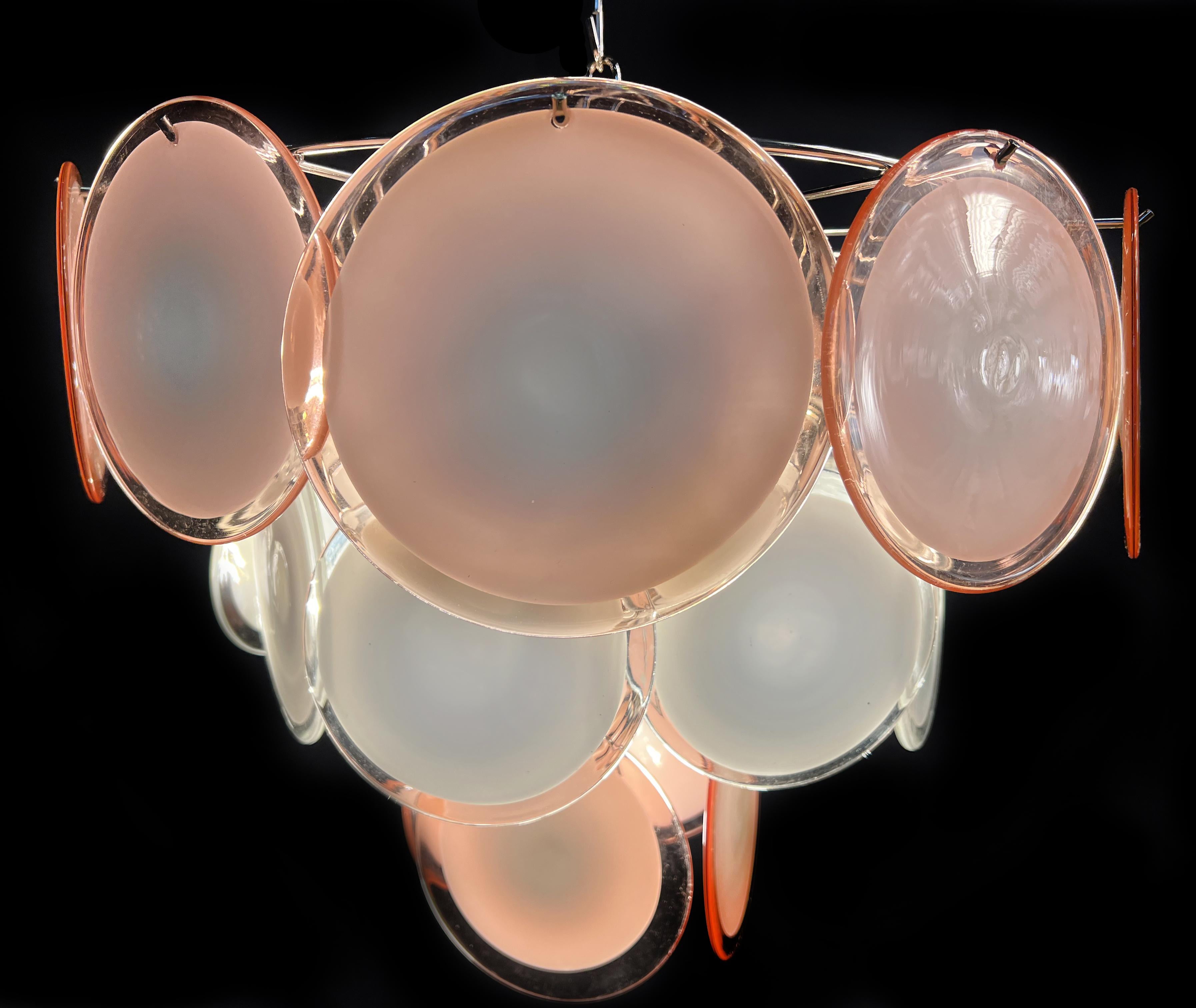 Set of four Disc Murano Chandeliers For Sale 8