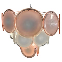 Set of four Disc Murano Chandeliers