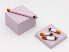 Set of Four Murano Glass Cigarettes