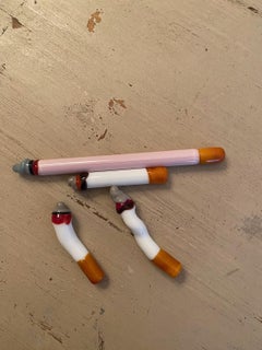 Set of Four Murano Glass Cigarettes