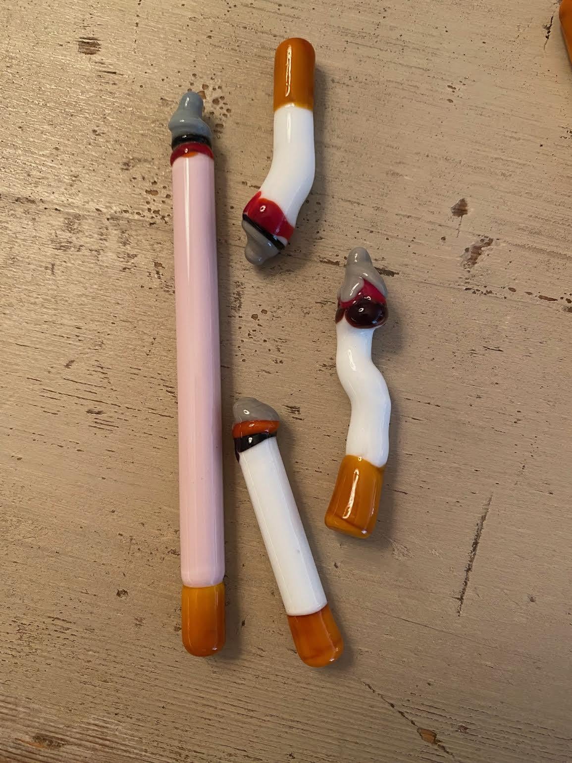 Italian Set of Four Murano Glass Cigarettes