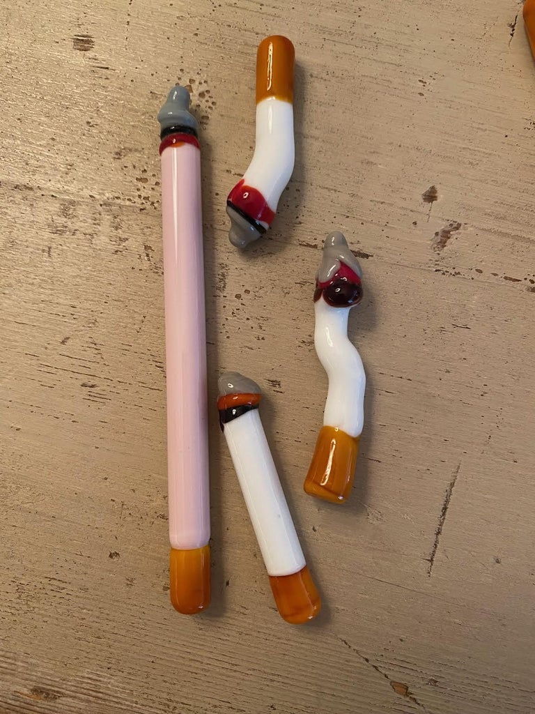 Set of Four Murano Glass Cigarettes at 1stDibs