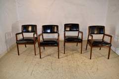 Set of four Myrtle Desk Company Arm Chairs, Dated 1969
