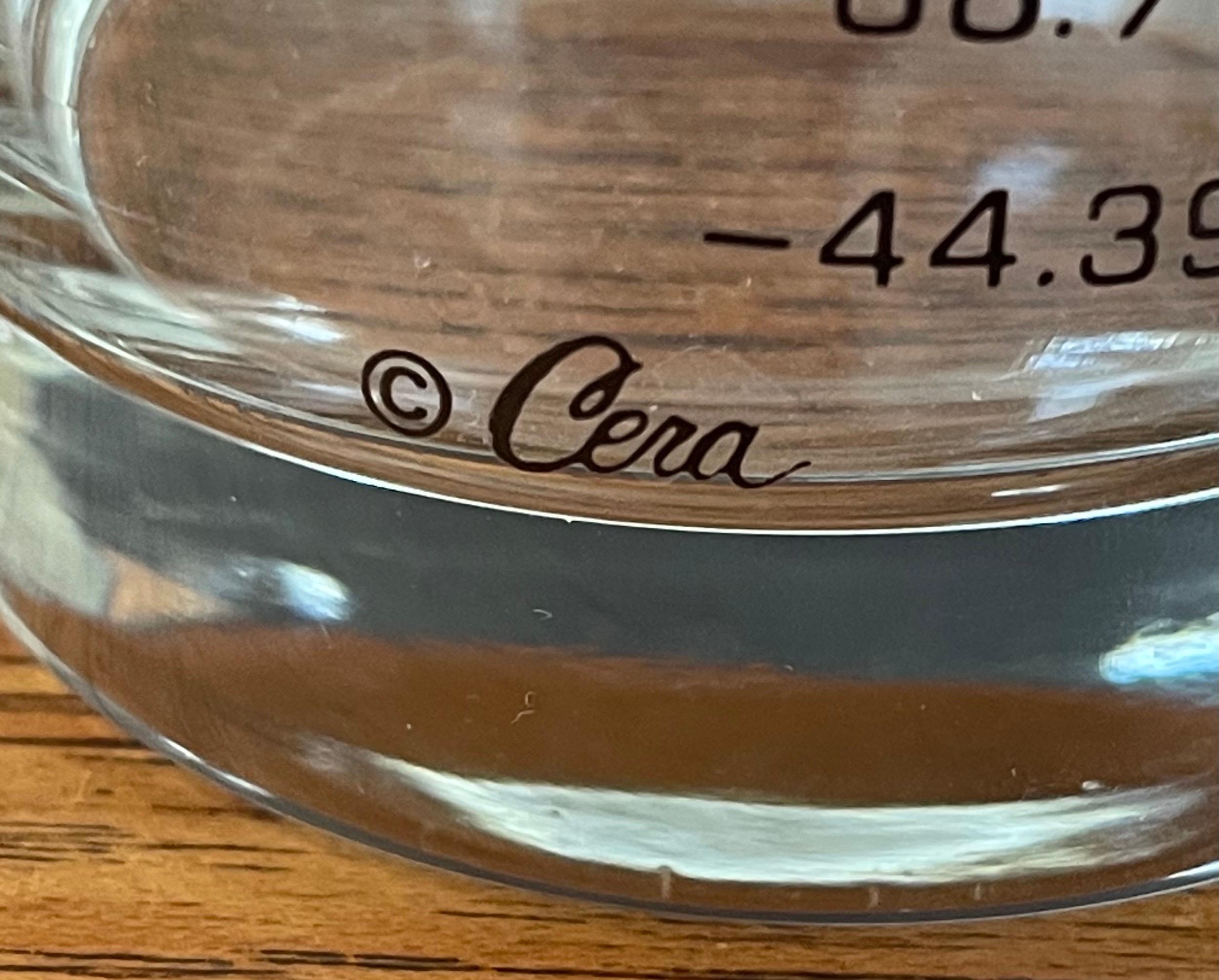 20ième siècle Ensemble de quatre verres à cocktail « Nom Your Poison » de Cera en vente