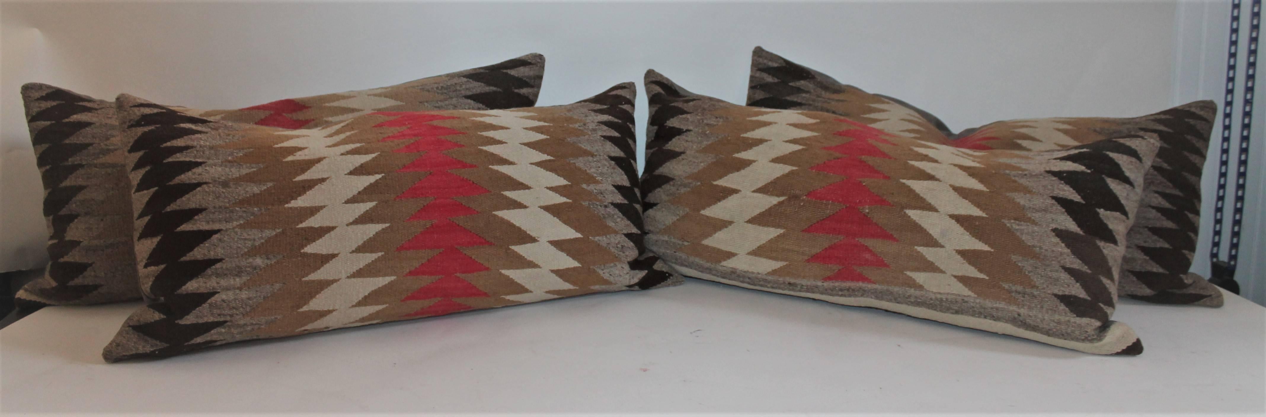 Other Set of Four Navajo Sawtooth Pillows