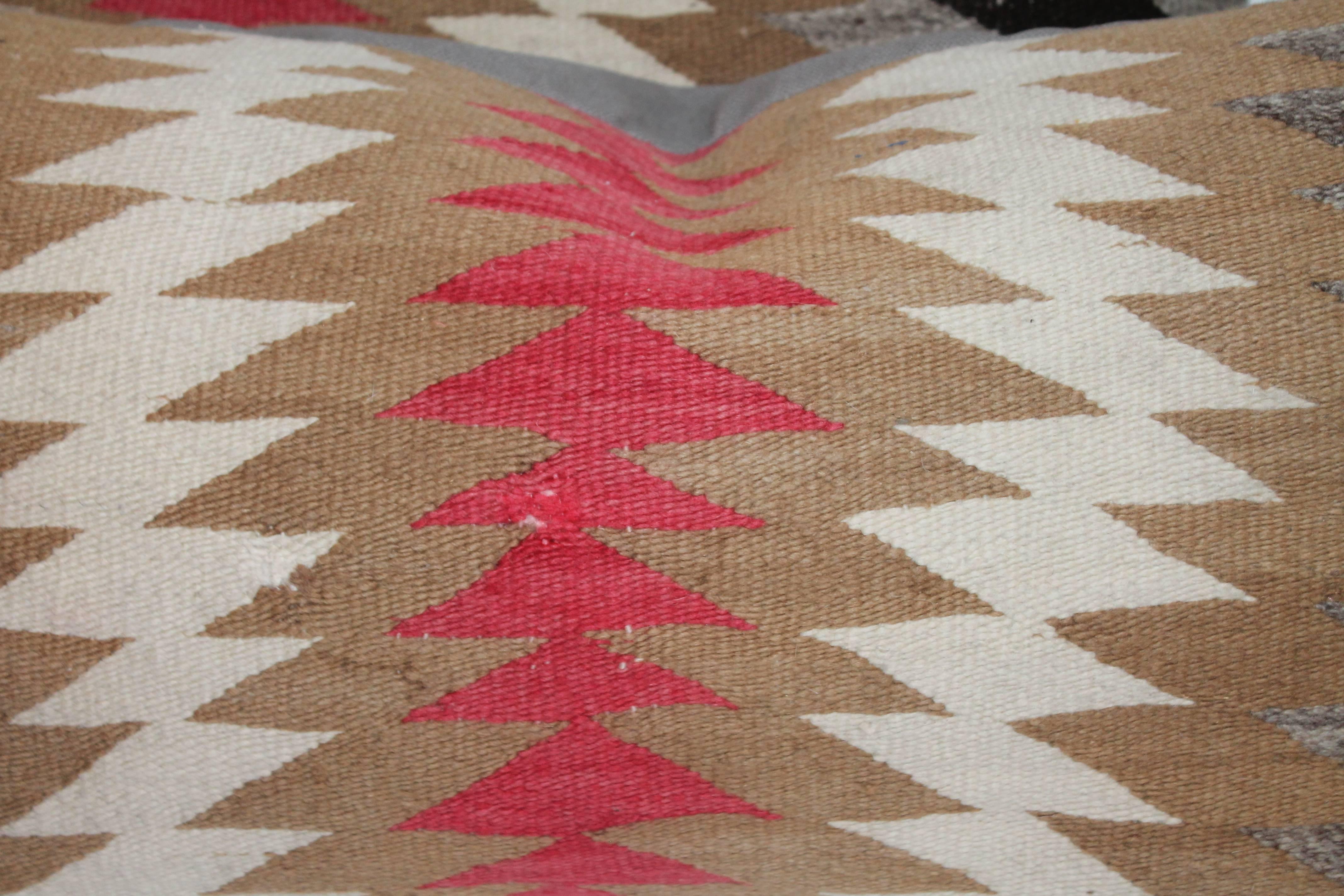 Linen Set of Four Navajo Sawtooth Pillows