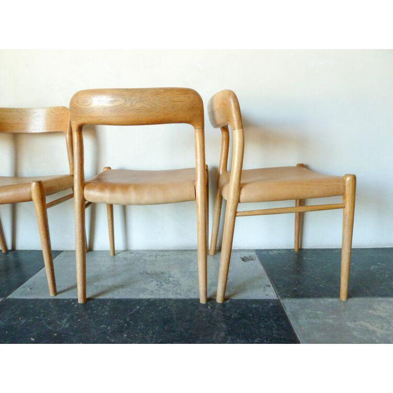 Danish Set of Four Neils Otto Møller 'Model 75' Chairs For Sale