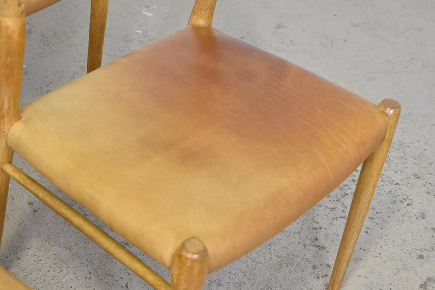 Set of Four Neils Otto Møller 'Model 75' Chairs In Good Condition For Sale In Scottsdale, AZ
