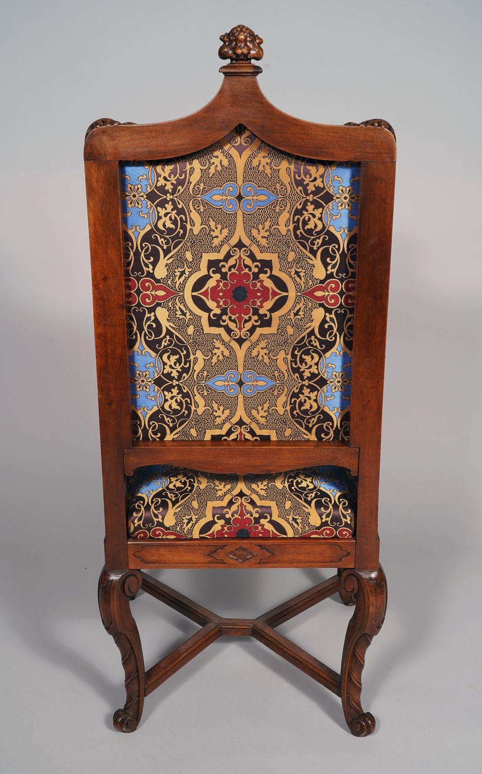 Satz von vier neogotischen Sesseln, Frankreich, um 1860 im Angebot 5