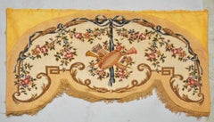 Set of Four Neoclassical Aubusson Tapestry Pelmet Valances, Paris, 1880