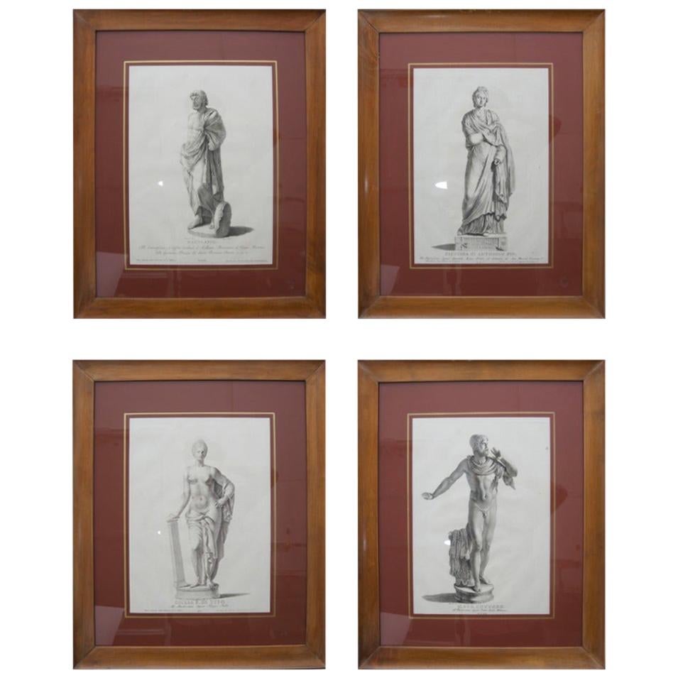 Set of Four Neoclassical Engraving