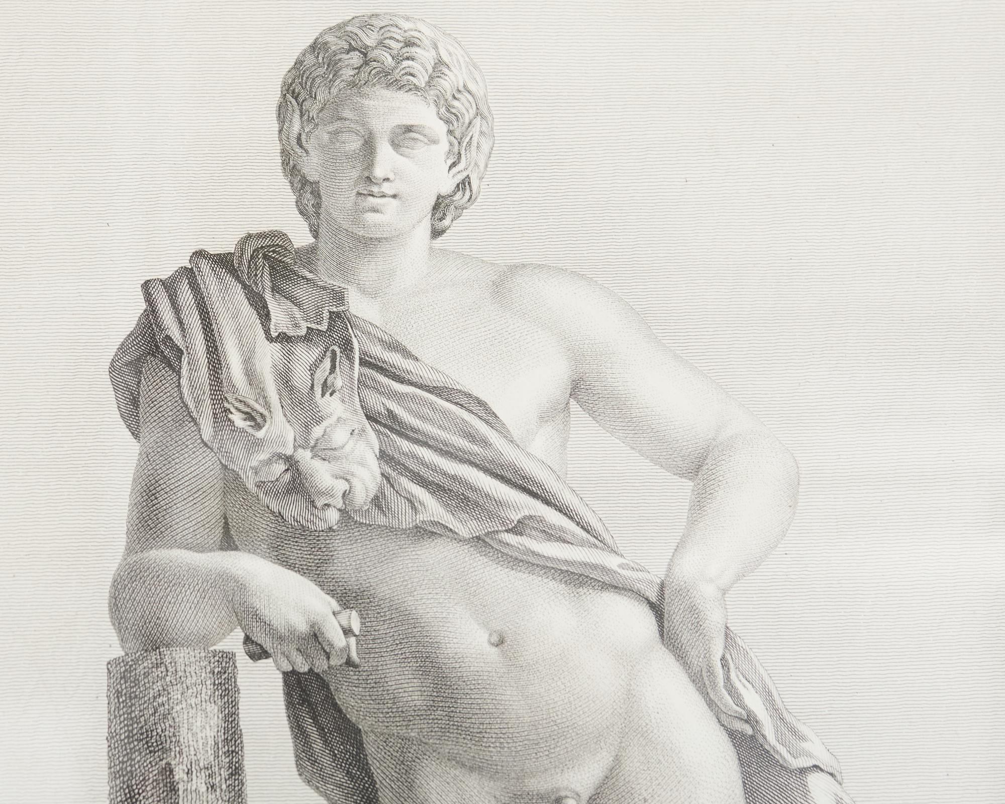 Ensemble de quatre gravures néoclassiques d'après Jean Duchesne Aine en vente 3
