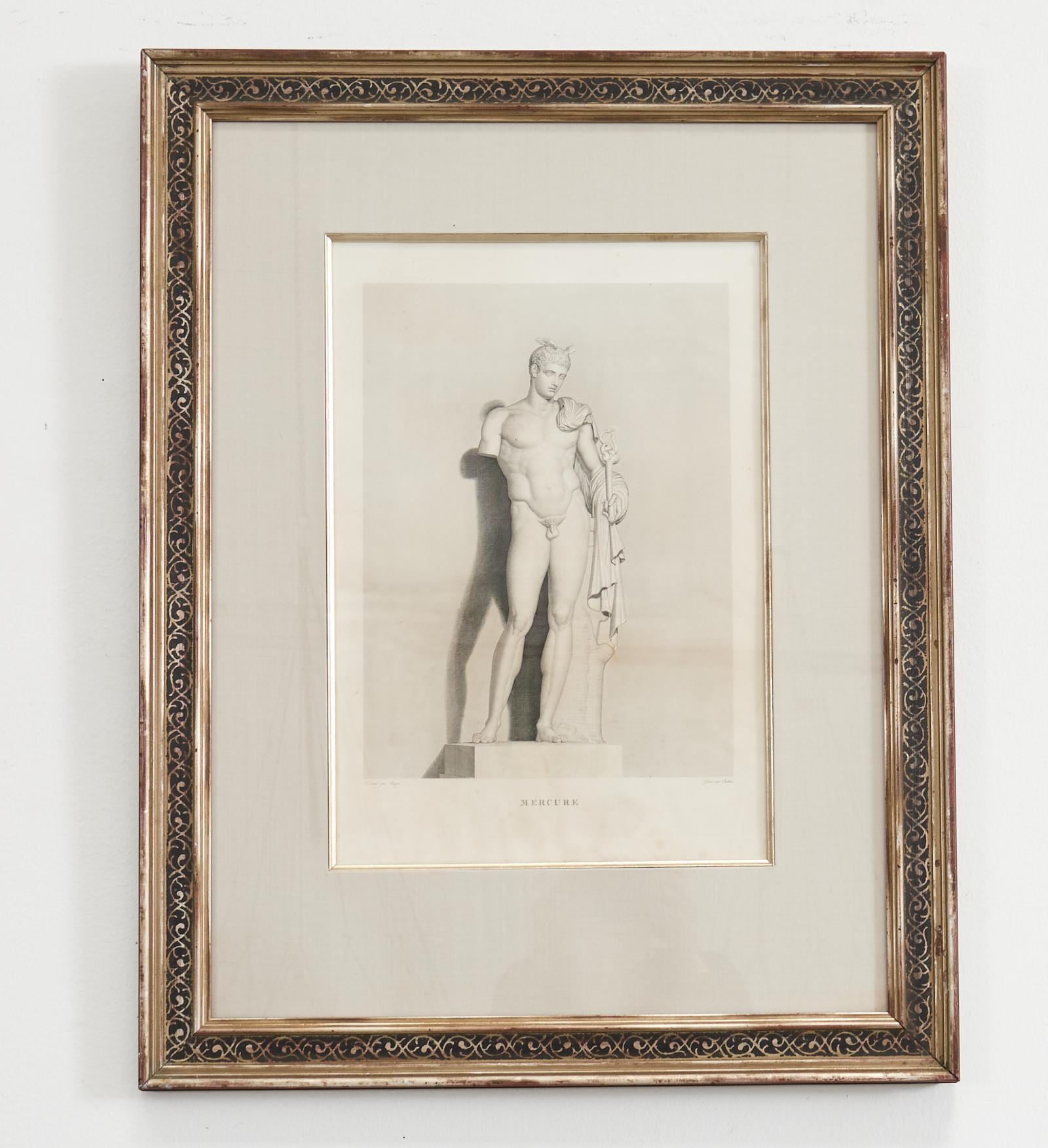 Français Ensemble de quatre gravures néoclassiques d'après Jean Duchesne Aine en vente