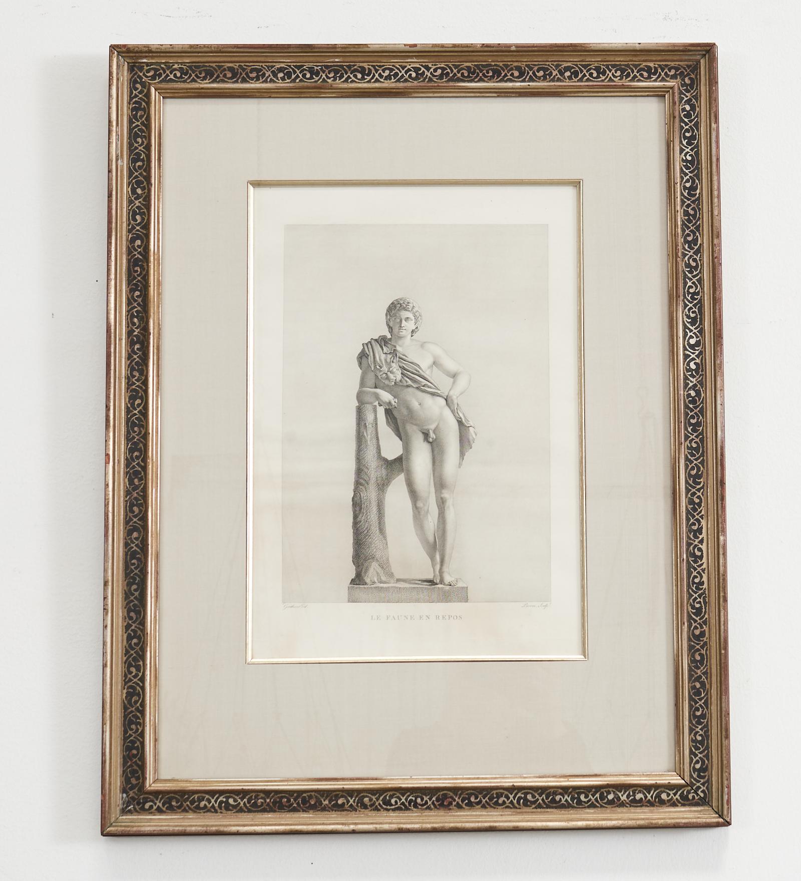 Ensemble de quatre gravures néoclassiques d'après Jean Duchesne Aine Abîmé - En vente à Rio Vista, CA