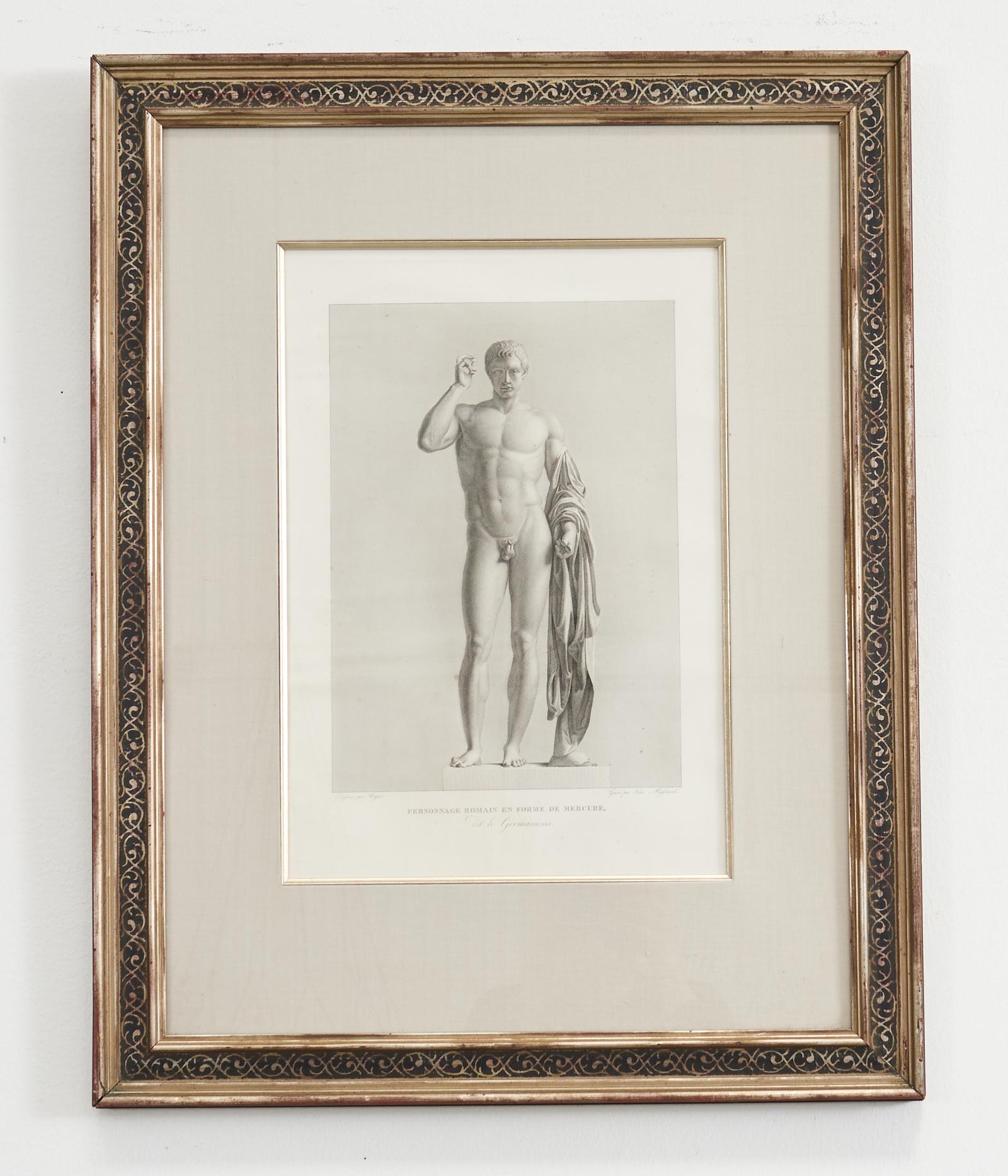 XIXe siècle Ensemble de quatre gravures néoclassiques d'après Jean Duchesne Aine en vente