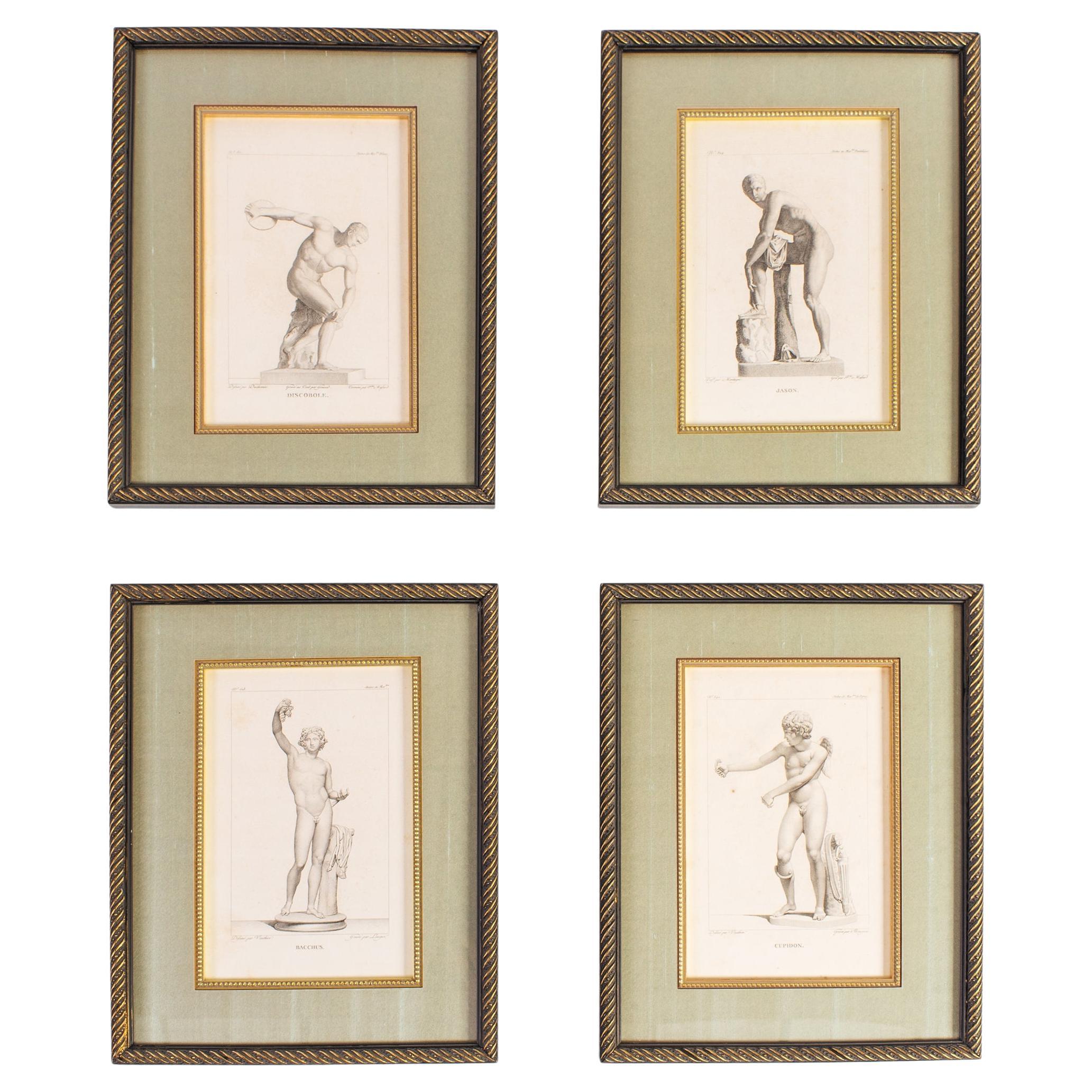 Set of Four Neoclassical Prints of Classic Figures