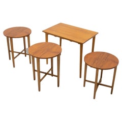 Set of Four Nesting Tables, Designed by Poul Hundevad, 1960's