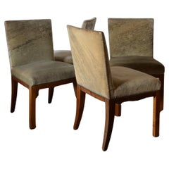 Set  of Four  New Objectivity Dining Chairs by Bruno Paul