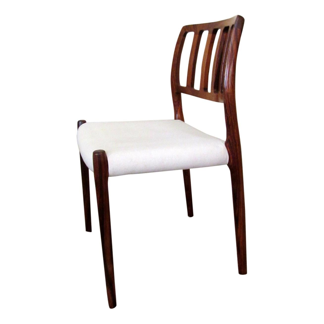20th Century Set of Four Niels Møller “Model 83” Rosewood Dining Chairs for J.L. Møller For Sale